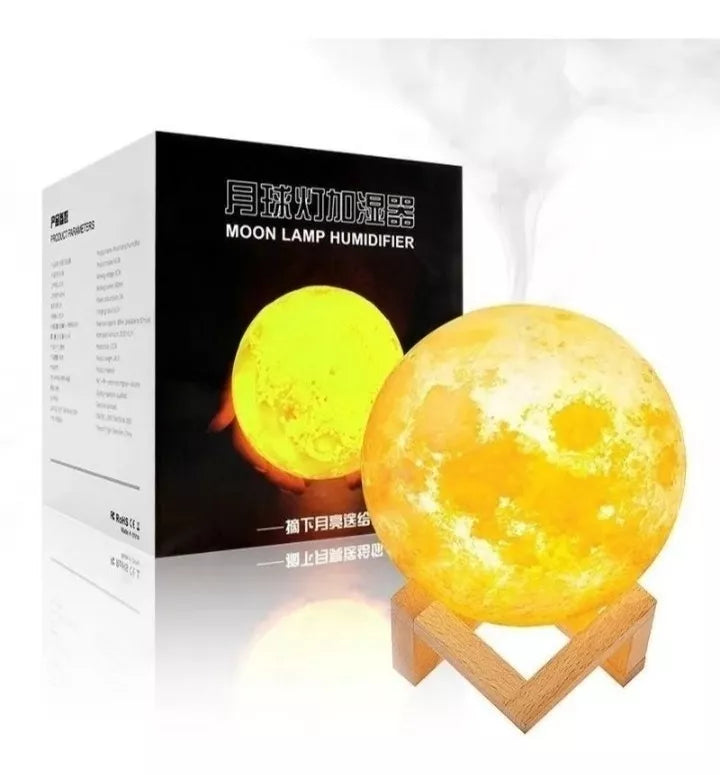 Humidificador Purificador Aire Lampara Luna 3d - Chamos Store